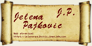 Jelena Pajković vizit kartica